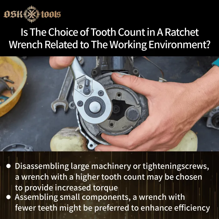 What is the differences in tooth count for ratcheting wrench？3Q&A